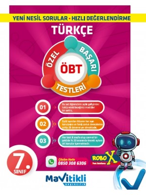 MAVİTİKLİ YAY 7.Sınıf Türkçe Aylık Gelişim Denemeleri ( ÖBT ) 28 Deneme